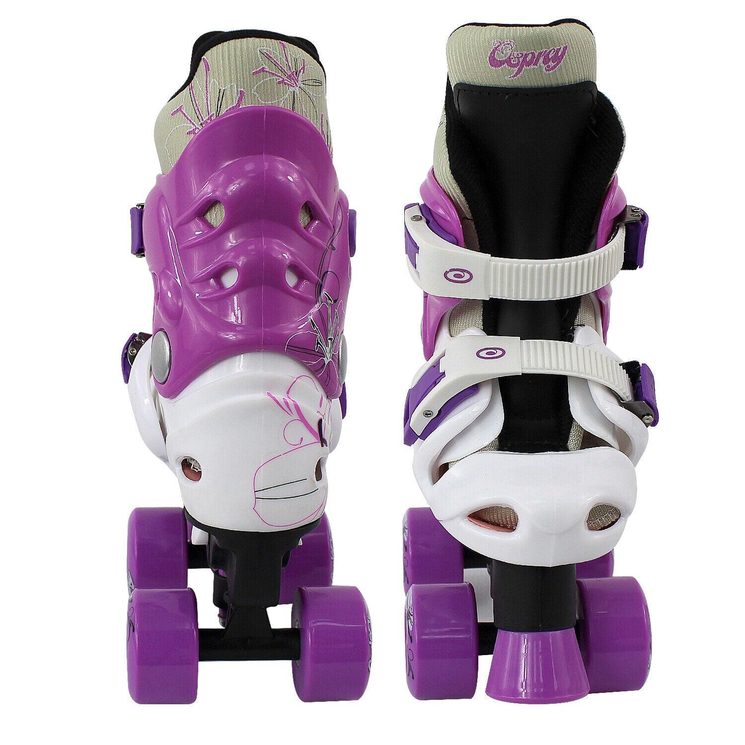 Roller Skating Shoes - Adjustable 4 Wheels Kids Roller Skates Boots Sports & Outdoor - Tophatter Daily Deals