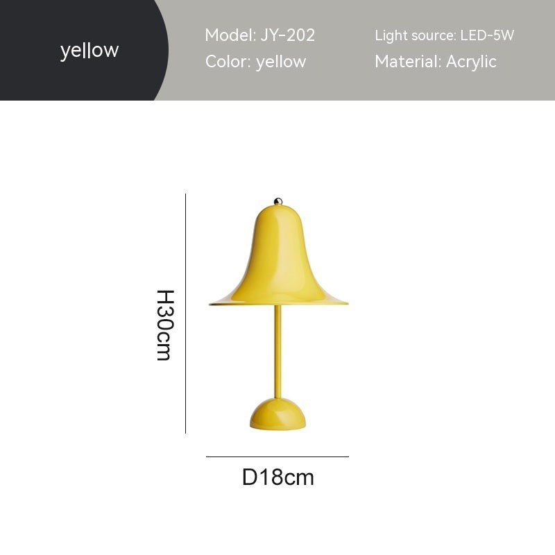 Bell Chime Touch Lamp Yellow Lighting - Tophatter Daily Deals