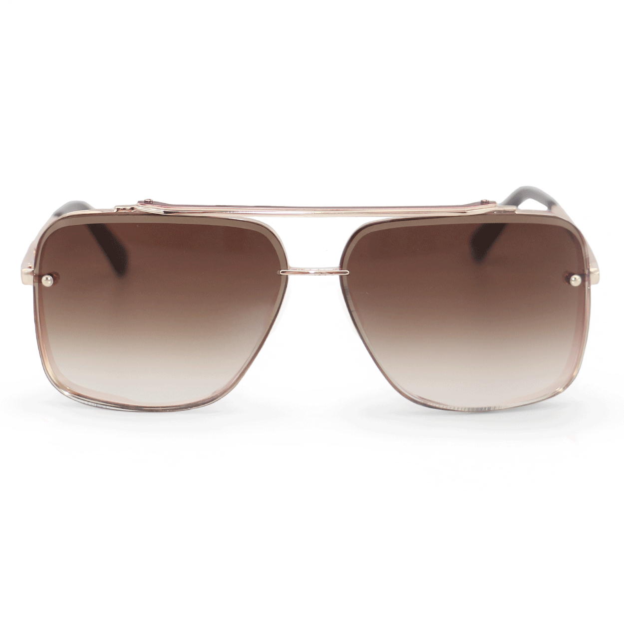 TopFoxx Bella Coffee - Tangle Free Women's Aviator Sunglasses Sunglasses - Tophatter Daily Deals
