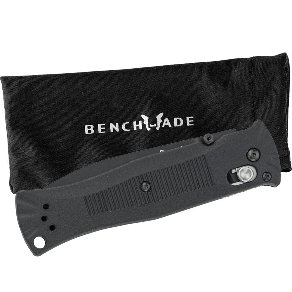 Benchmade Pardue - 530 Black Spear Point Knife Serrated Axis Lock Knife-Folding - Tophatter Daily Deals