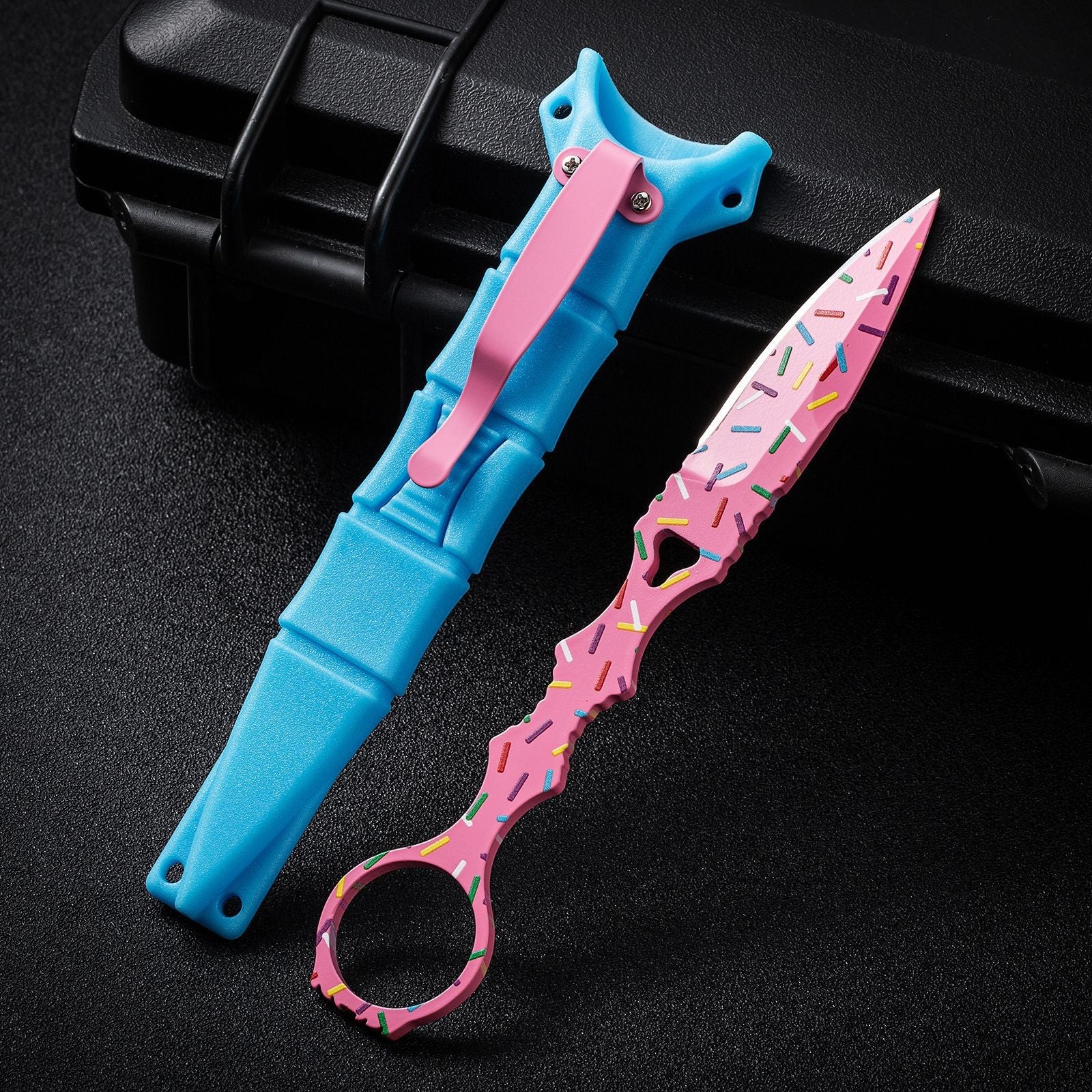 Benchmade 176-SBK "Donut Pink" Fixed Blade Knife - Tophatter Daily Deals