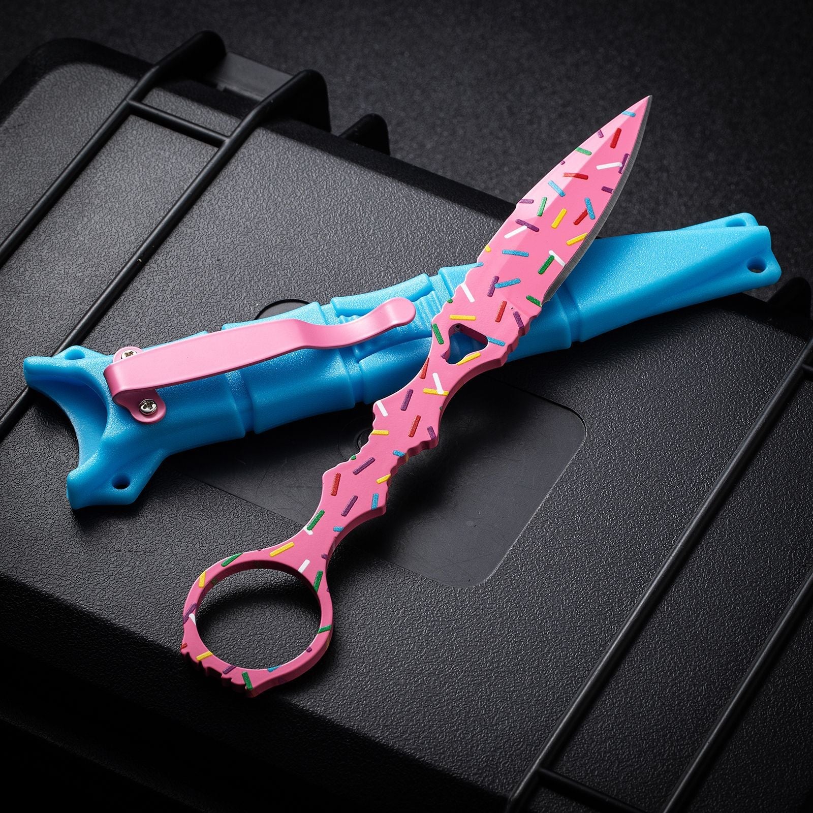 Benchmade 176-SBK "Donut Pink" Fixed Blade Knife - Tophatter Daily Deals