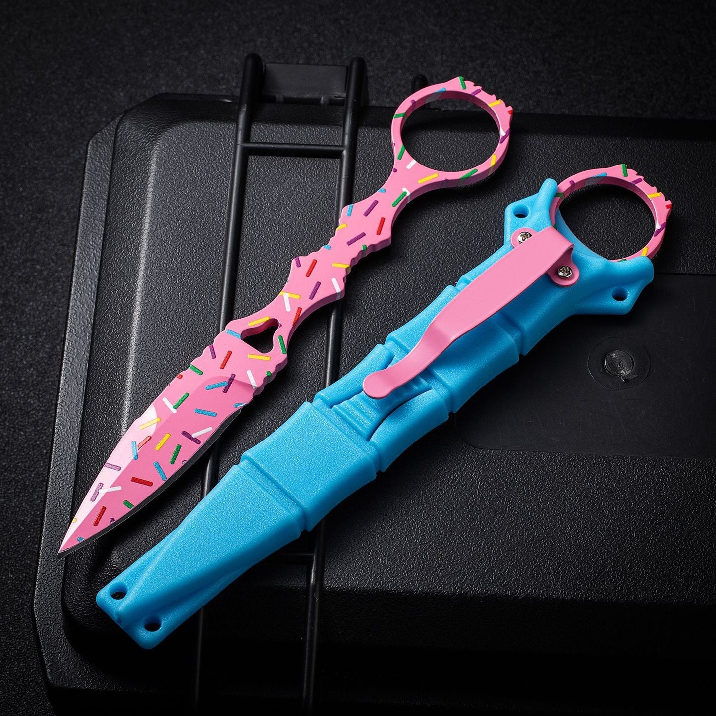Benchmade 176-SBK "Donut Pink" Fixed Blade Knife - Tophatter Daily Deals
