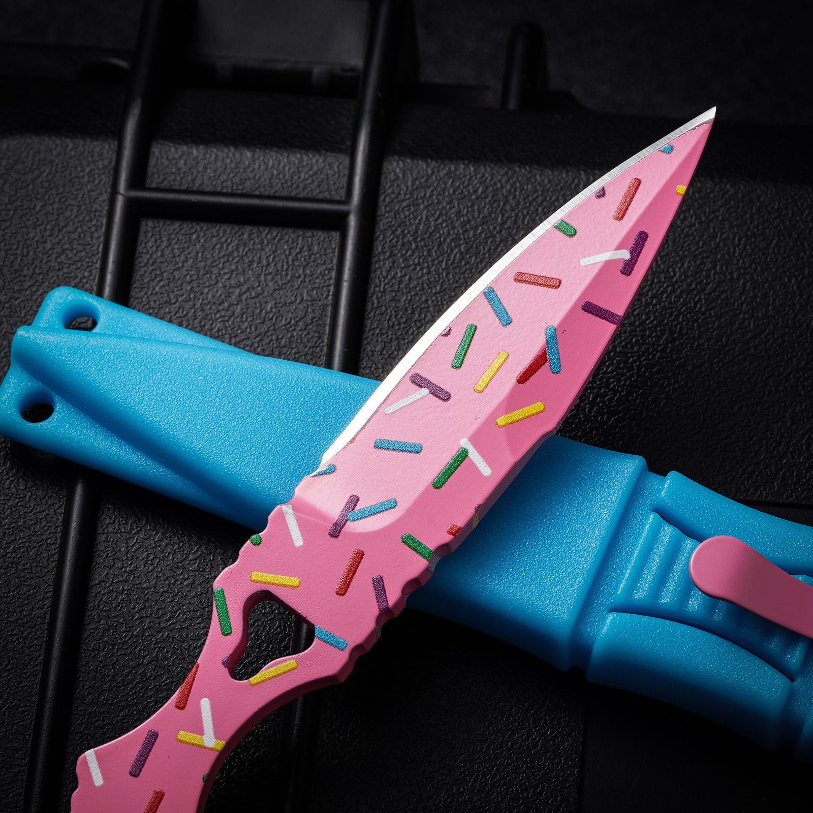 Benchmade 176-SBK "Donut Pink" Fixed Blade Knife - Tophatter Daily Deals