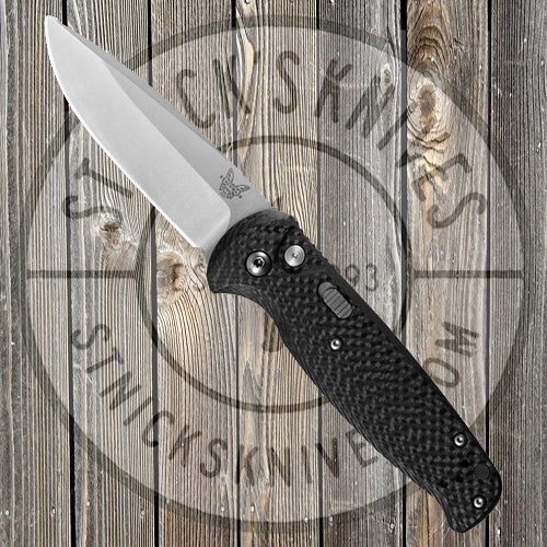 Benchmade - CLA - Automatic - Carbon Fiber - Satin Blade - Plain Edge - 4300-1801 Automatic Knives - Tophatter Daily Deals
