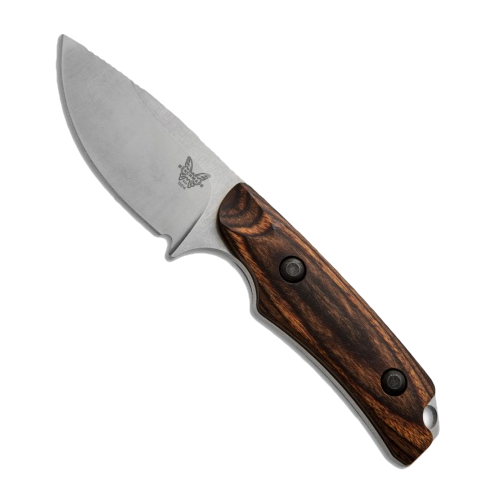 Benchmade Hidden Canyon Hunter - Wood Handle - S30V Drop Point Blade - 15017 Fixed Blade - Tophatter Daily Deals