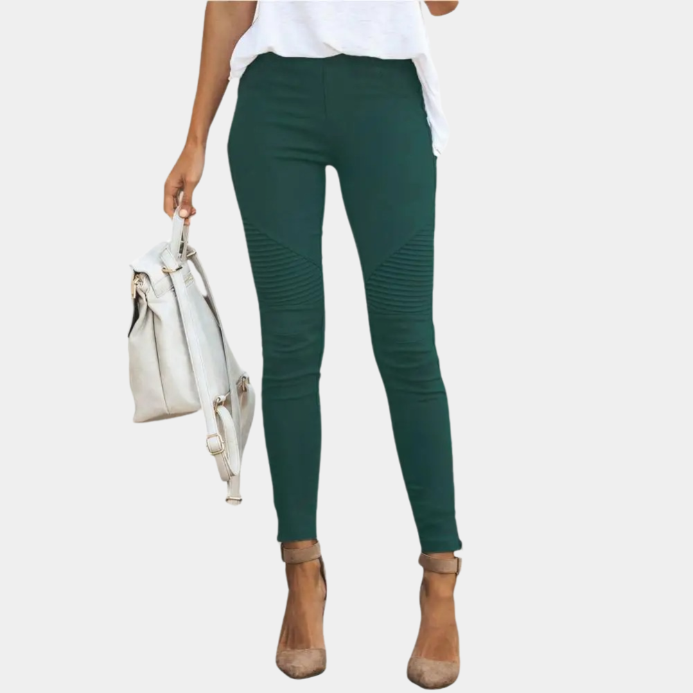 Comfortable women’s high-waisted jeggings – stretchy, fitted design, for everyday and evening wear Green Jeggings - Tophatter Daily Deals