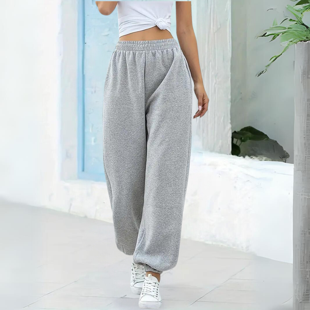 Comfortable women's joggers – high-waisted, elastic material, for casual wear and sports Women's sportswear - Tophatter Daily Deals