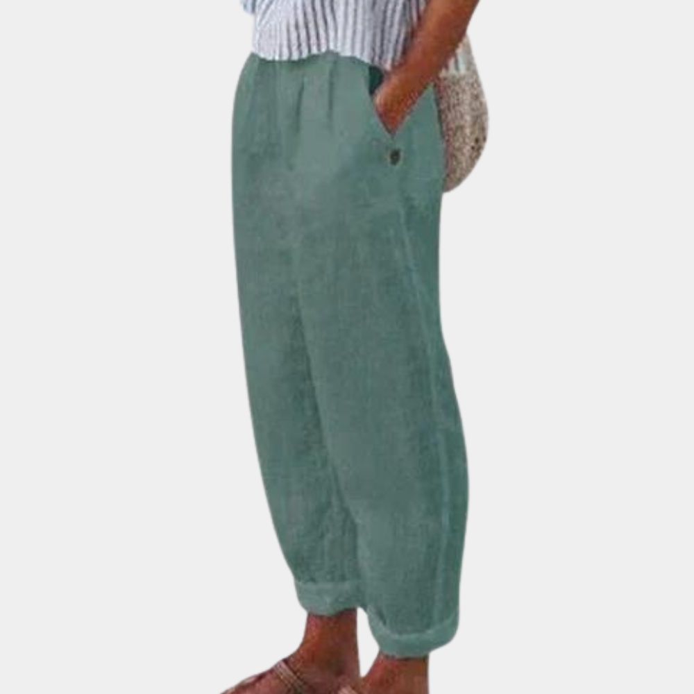 Breathable women’s lounge pants – relaxed fit, lightweight material, for summer outings Women's trousers - Tophatter Daily Deals