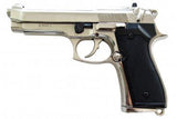 Beretta 92 / Us Military M9 (Nickel Finish) Gun Replica - Tophatter Daily Deals