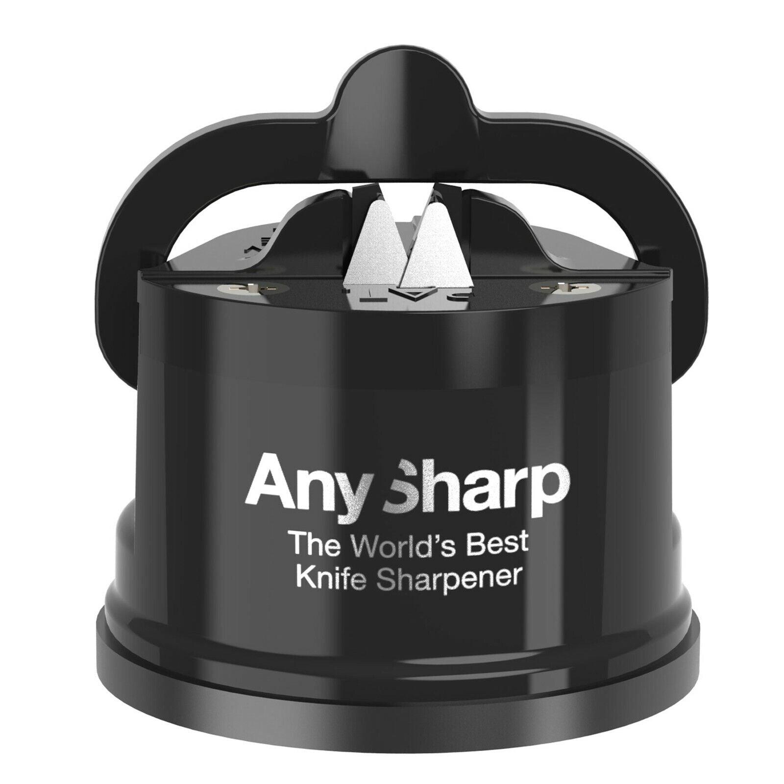 Electric Knife Sharpener UK - World's Best Knife Sharpener, PowerGrip Suction, Original and Genuine Black Apparel & Accessories - Tophatter Daily Deals