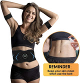 AB Electrical Stimulation - Rechargeable EMS Abdominal Muscle Toning Belt Fitness - Tophatter Daily Deals