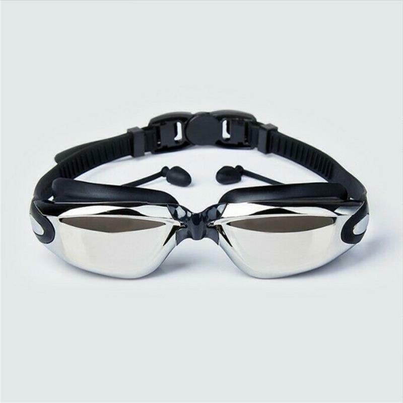 Best Adult Swimming Goggles - Swimming Goggles Water Glasses, No Leaking, Anti Fog, UV Protection Free Storage Case, Nose Clip Black Summer & Swimming - Tophatter Daily Deals