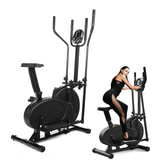 Best Elliptical Cross Trainer - 2 in 1 Exercise Bike Cardio Fitness Workout Machine Exercise & Fitness - Tophatter Daily Deals