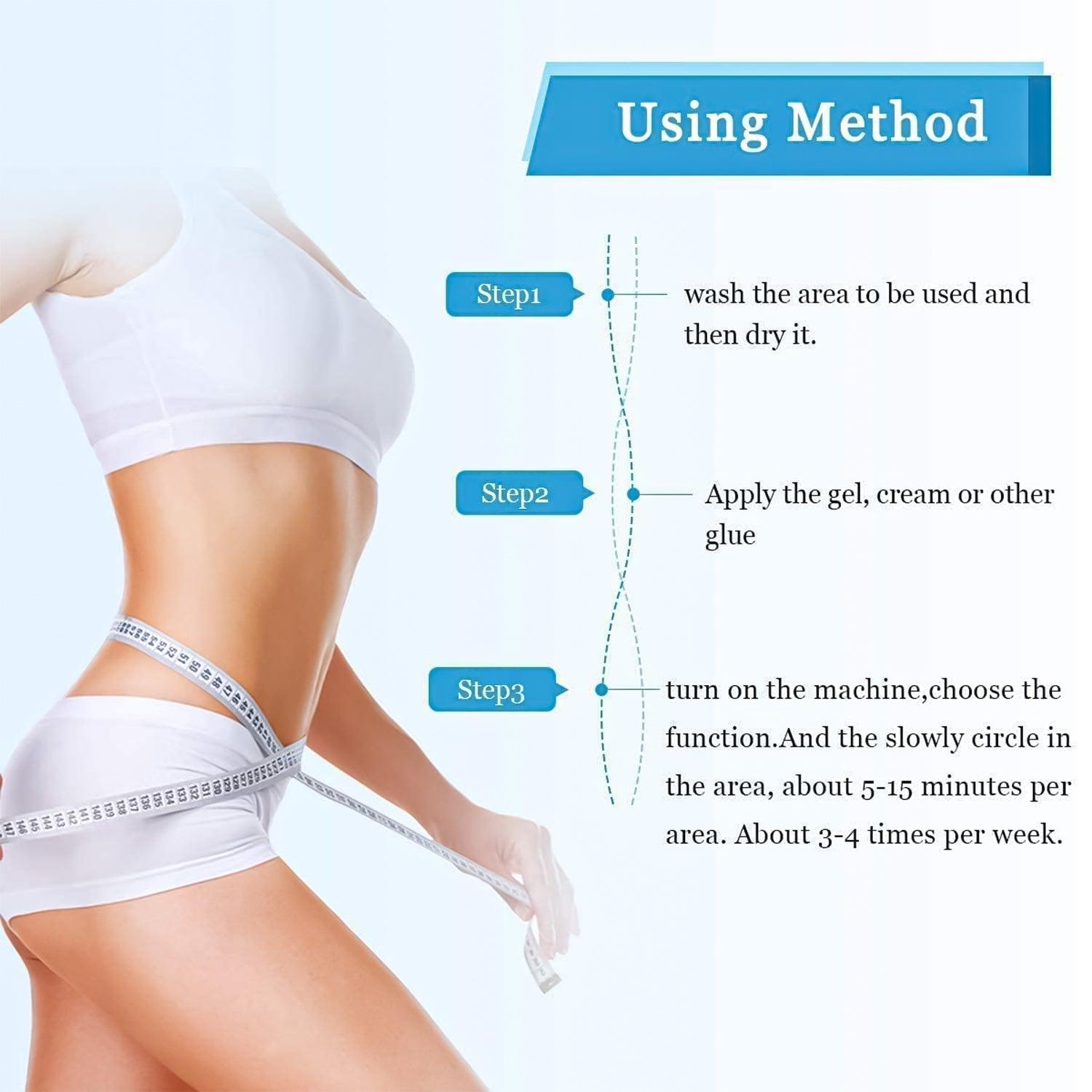 Fat Burner Machine - Body Slimming Massager EMS Machine Ultrasonic Cavitation Fat Burner 3in1 Therapy Health & Beauty - Tophatter Daily Deals