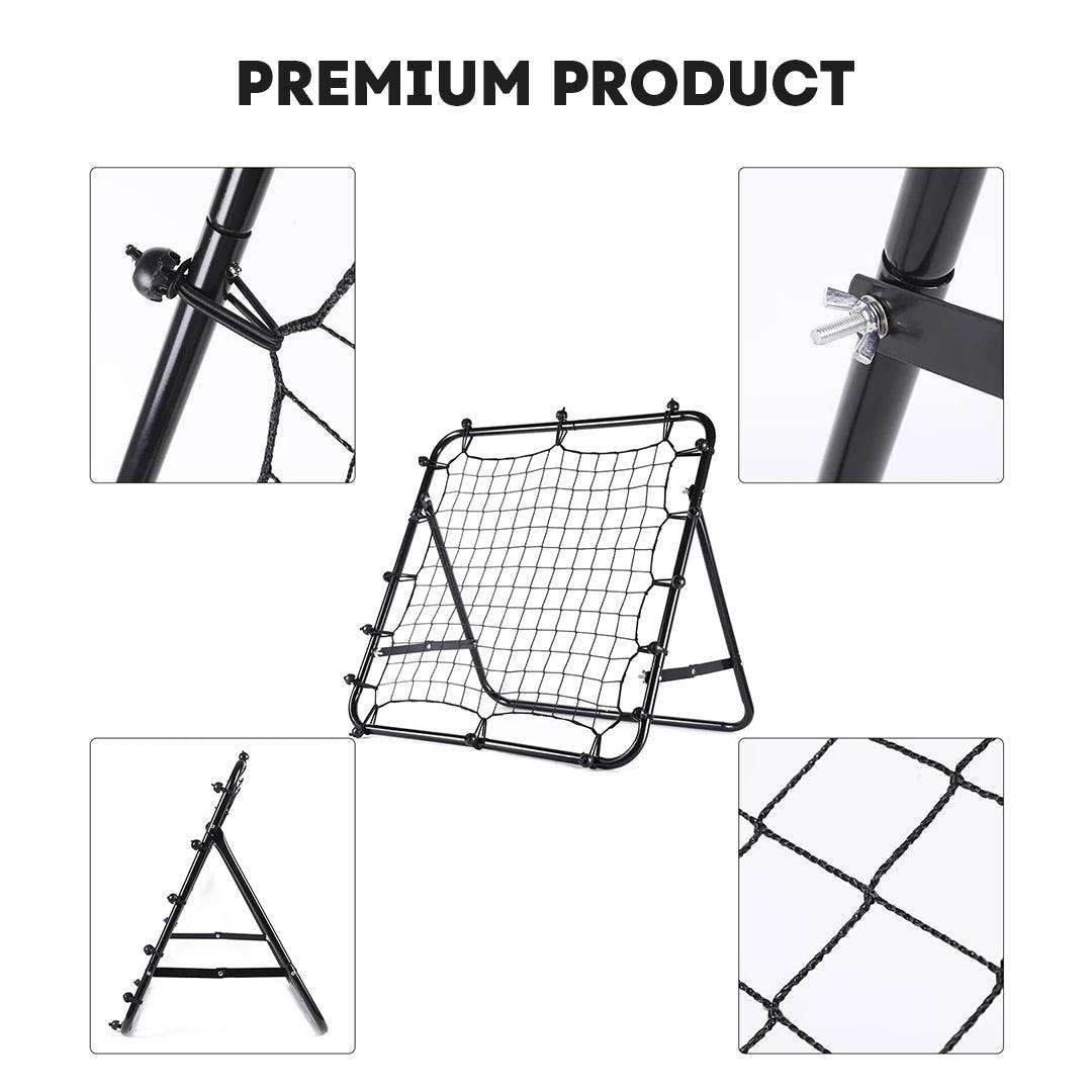 Football Rebound Net - Soccer Practise Net Kickback Target Goal Teens Adults Training Black Sports & Outdoor - Tophatter Daily Deals