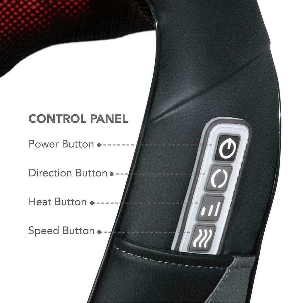 Neck and Shoulder Massager With Heat - Kneading Neck Massager Shoulder Back & Body Massage Deep Tissue Health & Beauty - Tophatter Daily Deals