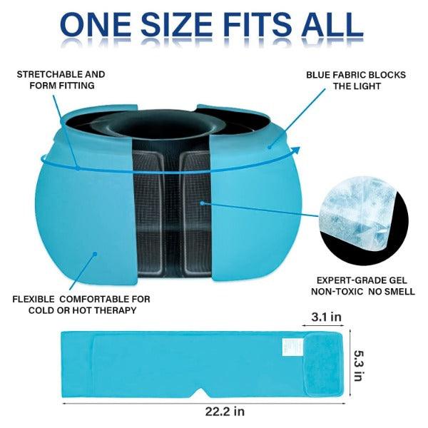 Headache and Migraine Relief Cap - Ice Mask or Hat for Migraines Tension Relief Dark and Cool Cap Hot Sale - Tophatter Daily Deals