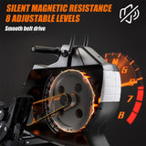 Rowing Machine for Home - BTM 8 Level Magnetic Resistance Fitness Elastic Cord Rowing Machine Exercise & Fitness - Tophatter Daily Deals