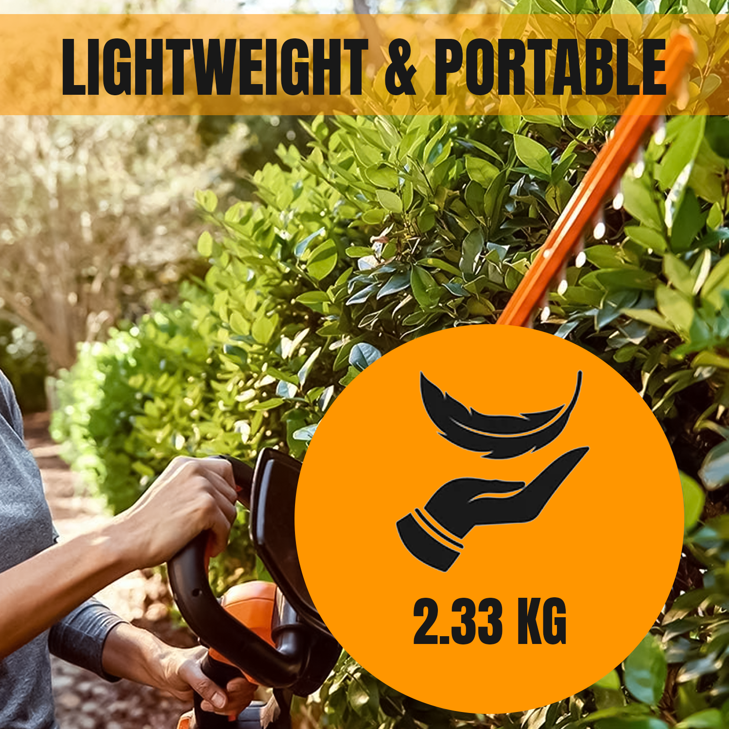 Cordless Hedge Trimmer – 2-in-1 Electric Shrub and Grass Cutter with Rechargeable Battery Accessories - Tophatter Daily Deals