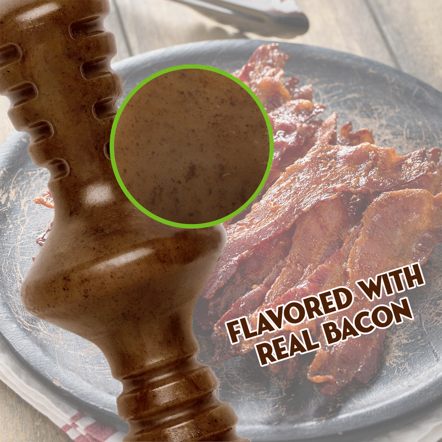 Dog Chew Toy – Tough Rubber Bone for Aggressive Chewers, Dental Care & Play pet - Tophatter Daily Deals