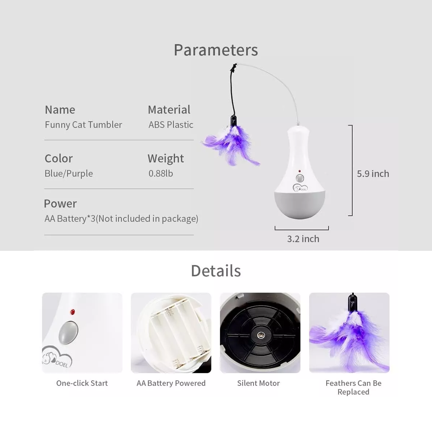 Cat Interactive Toys – Stimulating Motion Toys for Exercise, Hunting & Fun Pet Products - Tophatter Daily Deals