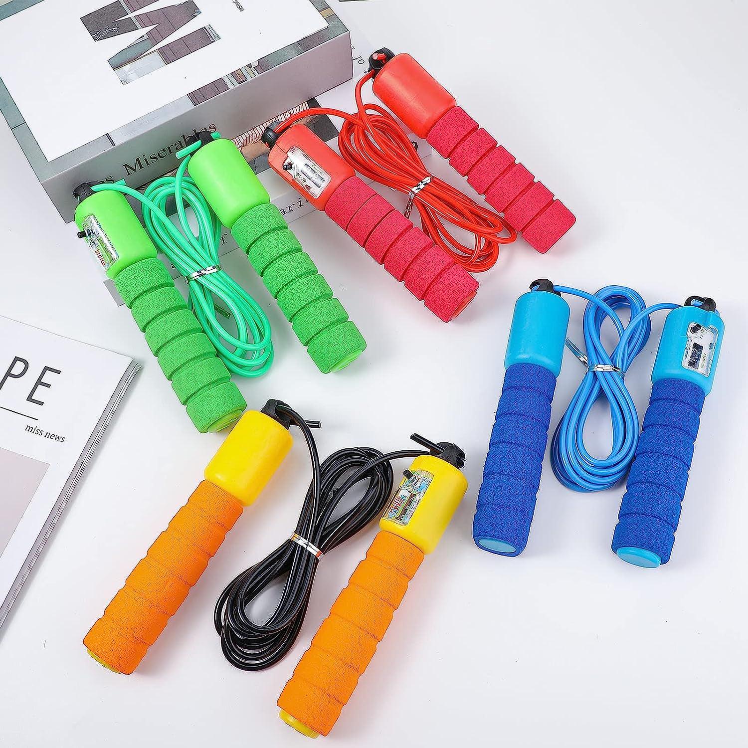 Best Skipping Rope for Beginners - Skipping Rope With Counter Jump Exercise Boxing Gym Fitness Workout Adult Kids Sports & Outdoor - Tophatter Daily Deals