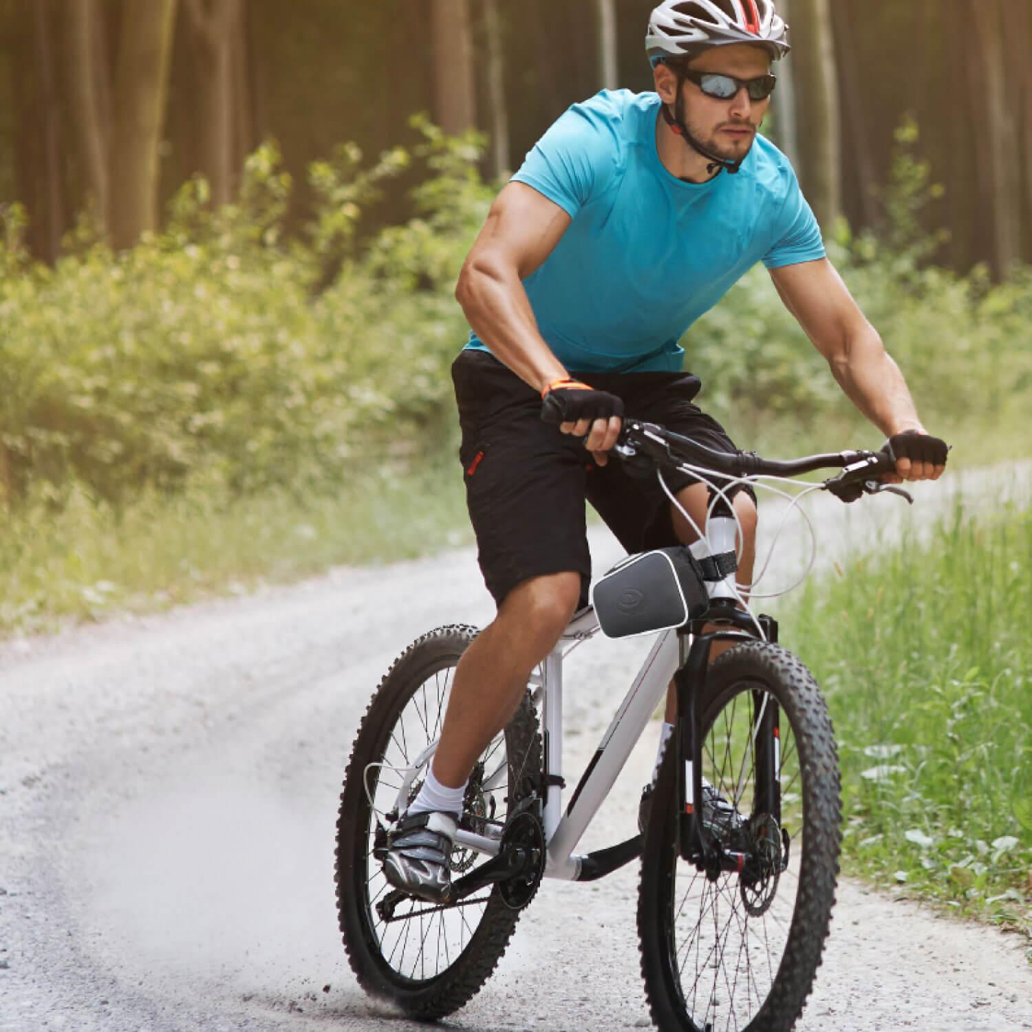 Top Tube Cycle Bags - Bicycle Front Top Tube Frame Double Bag - Bike Frame Bag Bike Top Tube Bag Bolt-on Mountain & Cycling - Tophatter Daily Deals