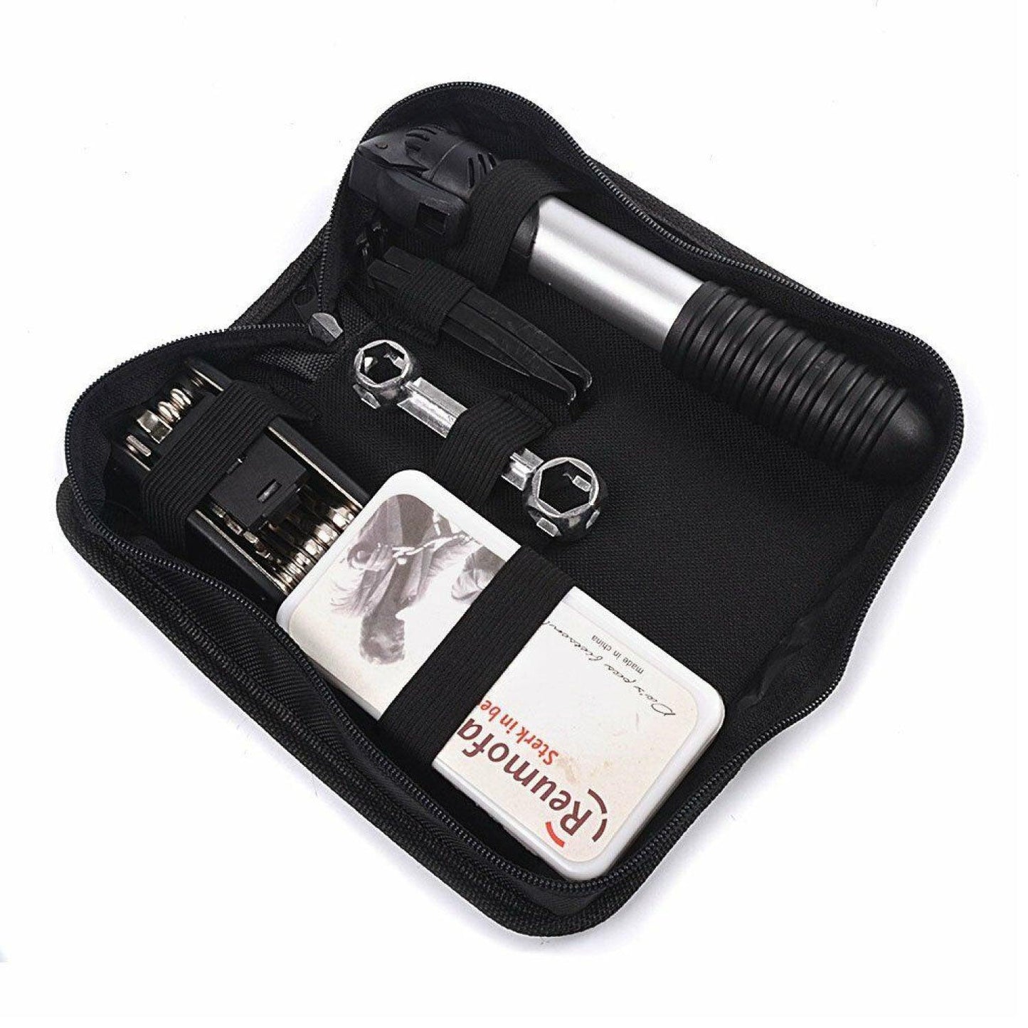 Bicycle Tool Kit - Bicycle Repair Tool Kit, 16 in 1 Multifunction Tool, Tire Levers, Self Adhesive Tyre Tube Patch Include Cycling - Tophatter Daily Deals
