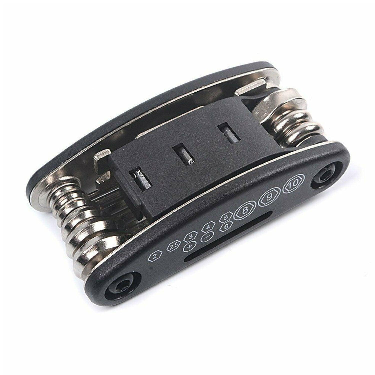 Bicycle Tool Kit - Bicycle Repair Tool Kit, 16 in 1 Multifunction Tool, Tire Levers, Self Adhesive Tyre Tube Patch Include Cycling - Tophatter Daily Deals