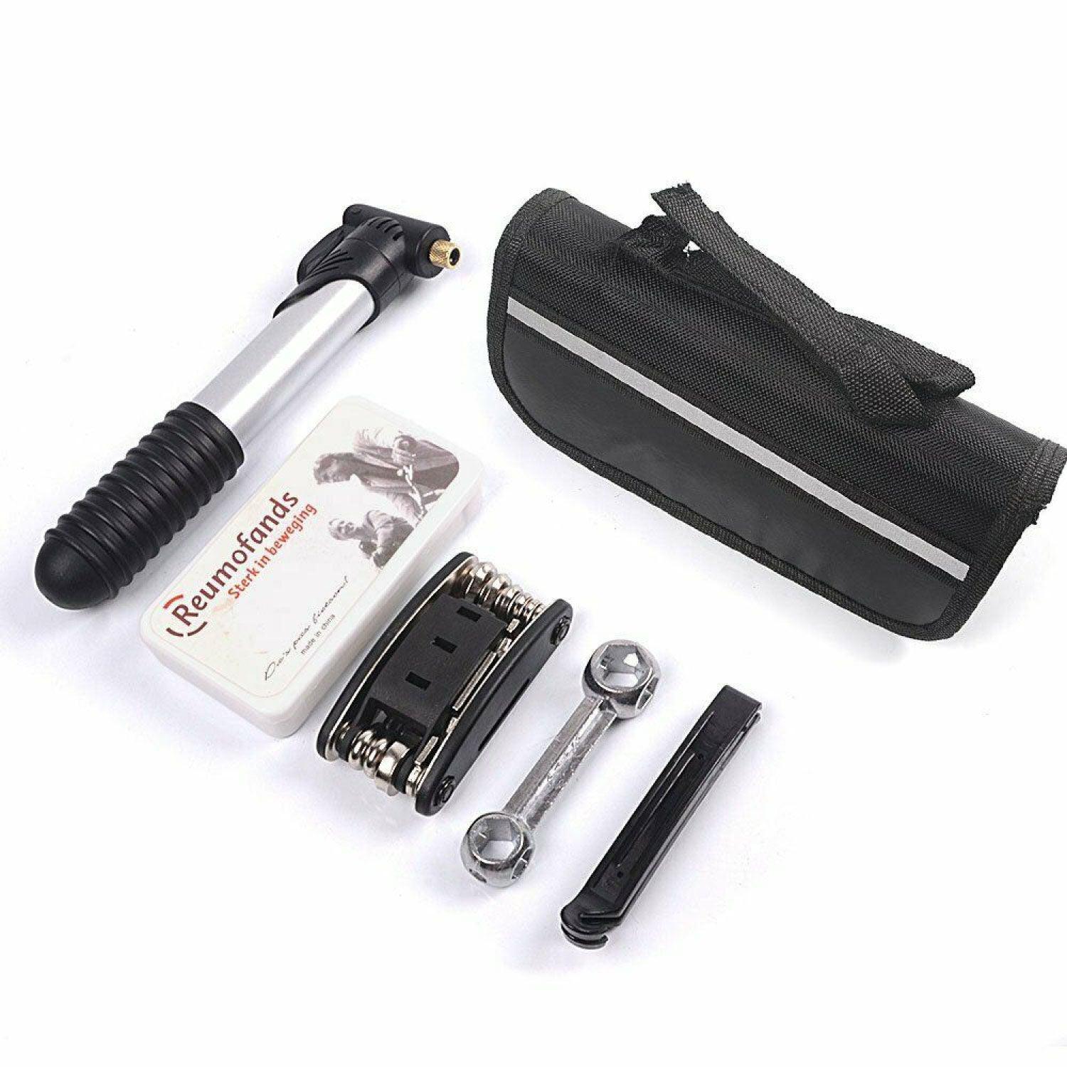 Bicycle Tool Kit - Bicycle Repair Tool Kit, 16 in 1 Multifunction Tool, Tire Levers, Self Adhesive Tyre Tube Patch Include Cycling - Tophatter Daily Deals