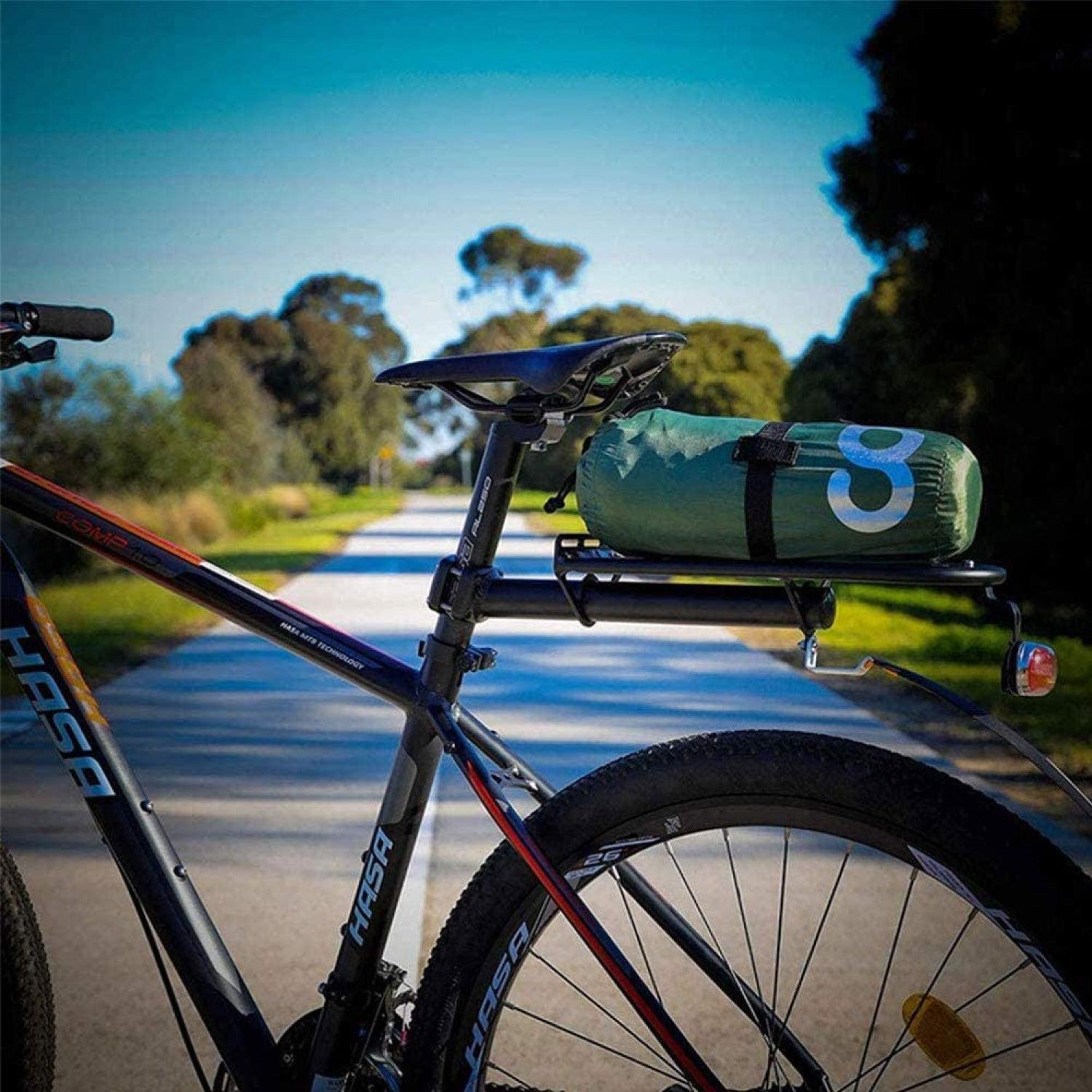 Mountain Bike Pannier Rack - Adjustable Bicycle Rack Bike Cargo Rack,bicycle Rear Seat Rack Cycling Luggage Carrier Bicycle Quick Release Alloy Rear Cycling - Tophatter Daily Deals