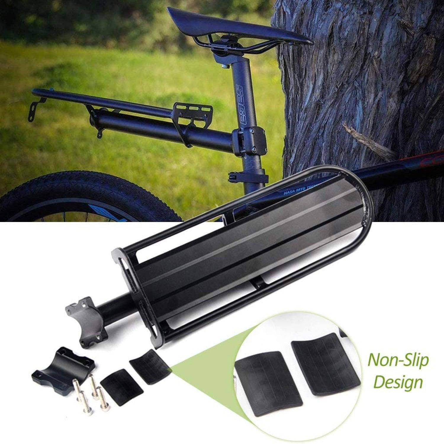 Mountain Bike Pannier Rack - Adjustable Bicycle Rack Bike Cargo Rack,bicycle Rear Seat Rack Cycling Luggage Carrier Bicycle Quick Release Alloy Rear Cycling - Tophatter Daily Deals