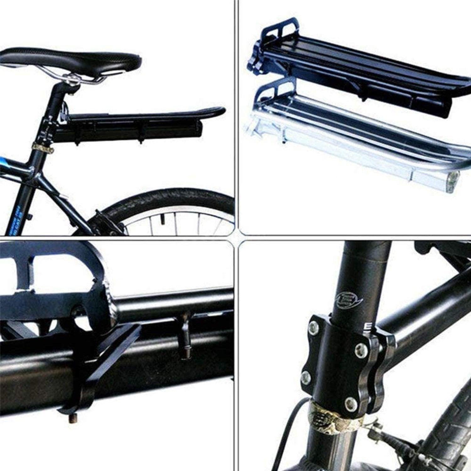 Mountain Bike Pannier Rack - Adjustable Bicycle Rack Bike Cargo Rack,bicycle Rear Seat Rack Cycling Luggage Carrier Bicycle Quick Release Alloy Rear Cycling - Tophatter Daily Deals