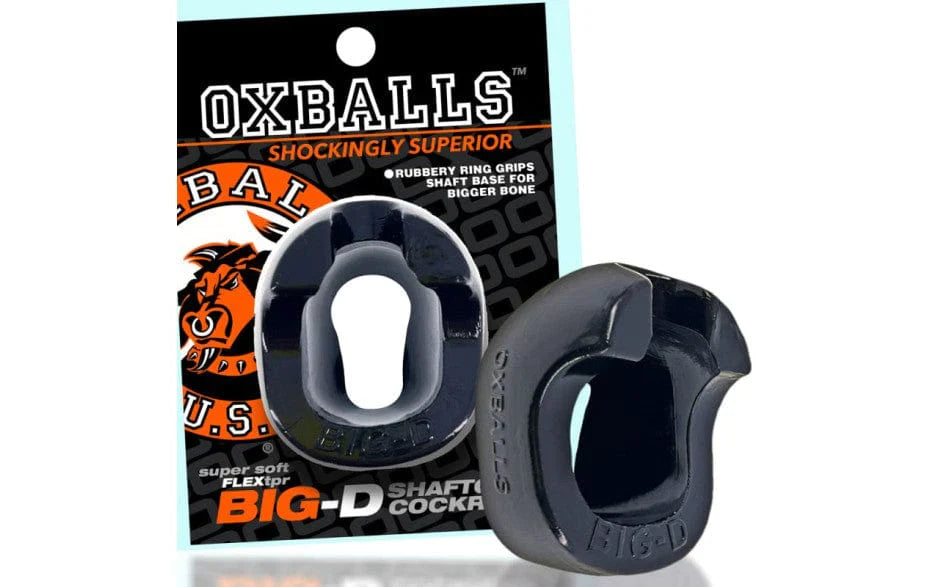 Big D Shaft Grip Cock Ring Black > Cock Ring > Single - Tophatter Daily Deals