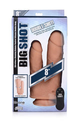 Big Shot 8 Inch Double Shot 10X With Turbo Mode Silicone Vibrating Rotating Remote Control Double Dong > Dildos > Double Dildos - Tophatter Daily Deals