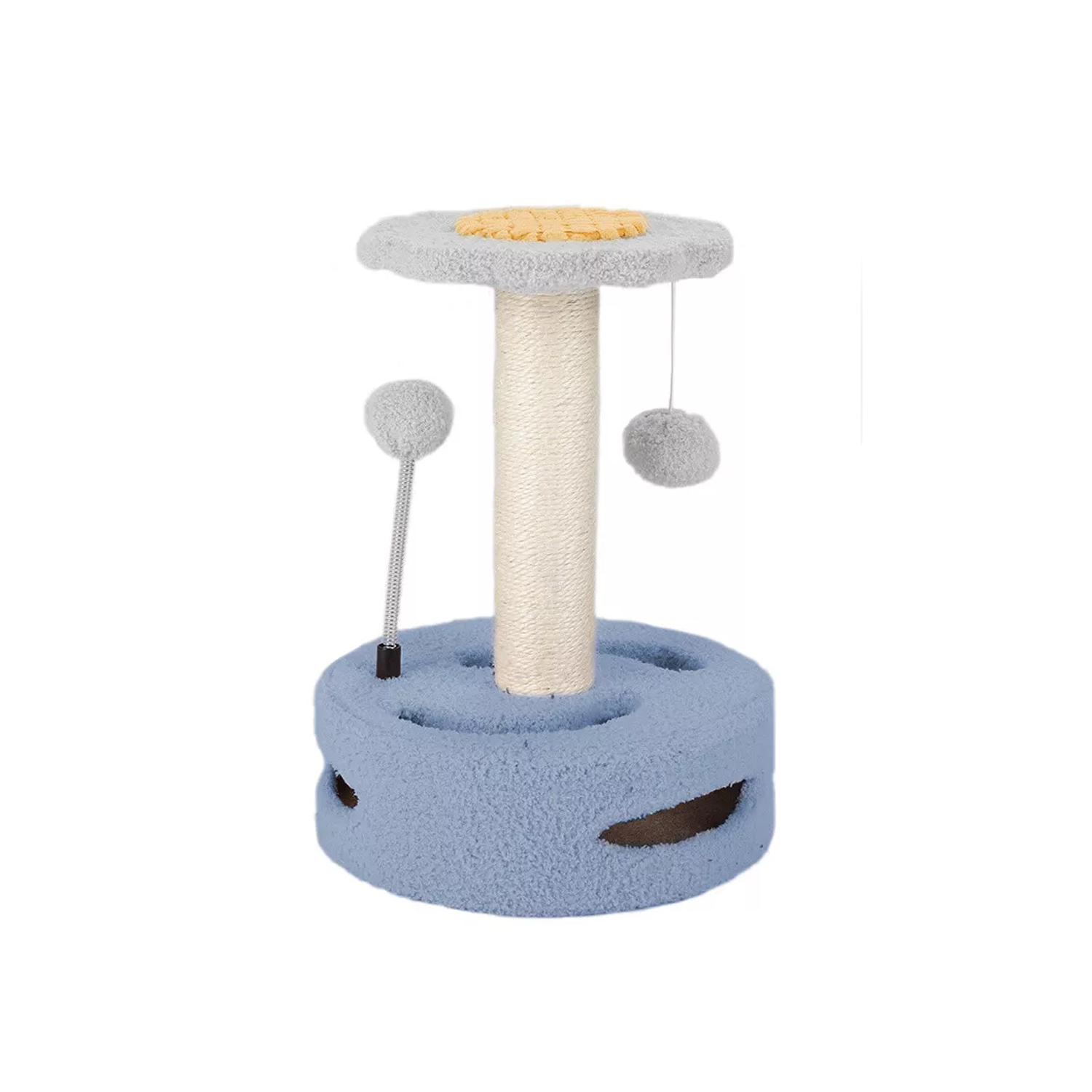 Large Cat Tree – Multi-Level Climbing Frame with Scratching Posts & Cozy Perches Blue+Grey Pet Products - Tophatter Daily Deals