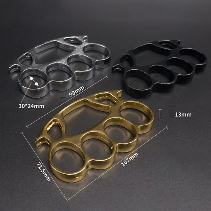 Self-defense portable brass knuckles - Tophatter Daily Deals