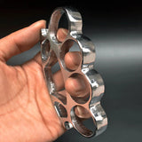 Self-defense portable brass knuckles Silver - Tophatter Daily Deals