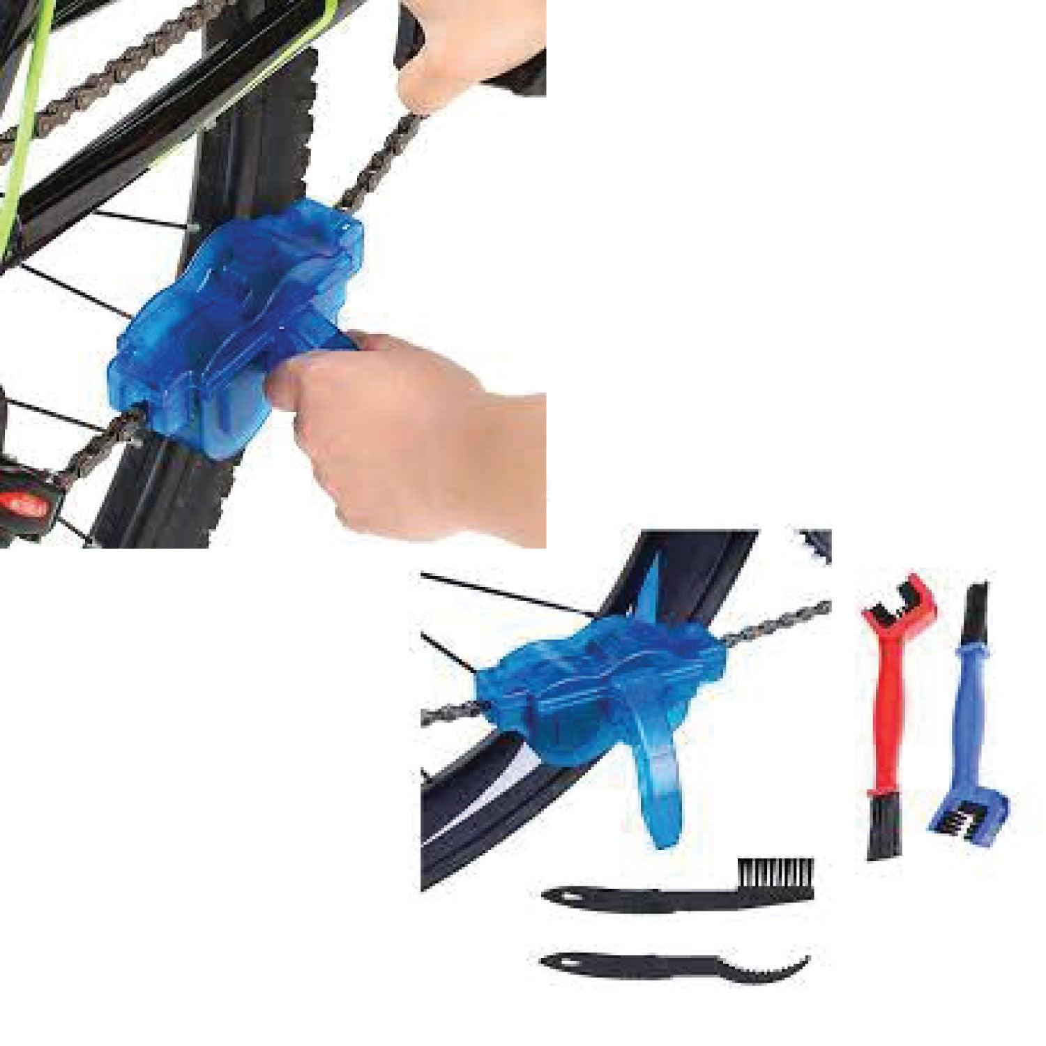 Mountain Bike Cleaning Kit - Bike Cleaning Tool Set, Bicycle Clean Brush Kit for Bike Chain/Tire/Sprocket Cycling Corner Stain Dirt Clean Cycling - Tophatter Daily Deals