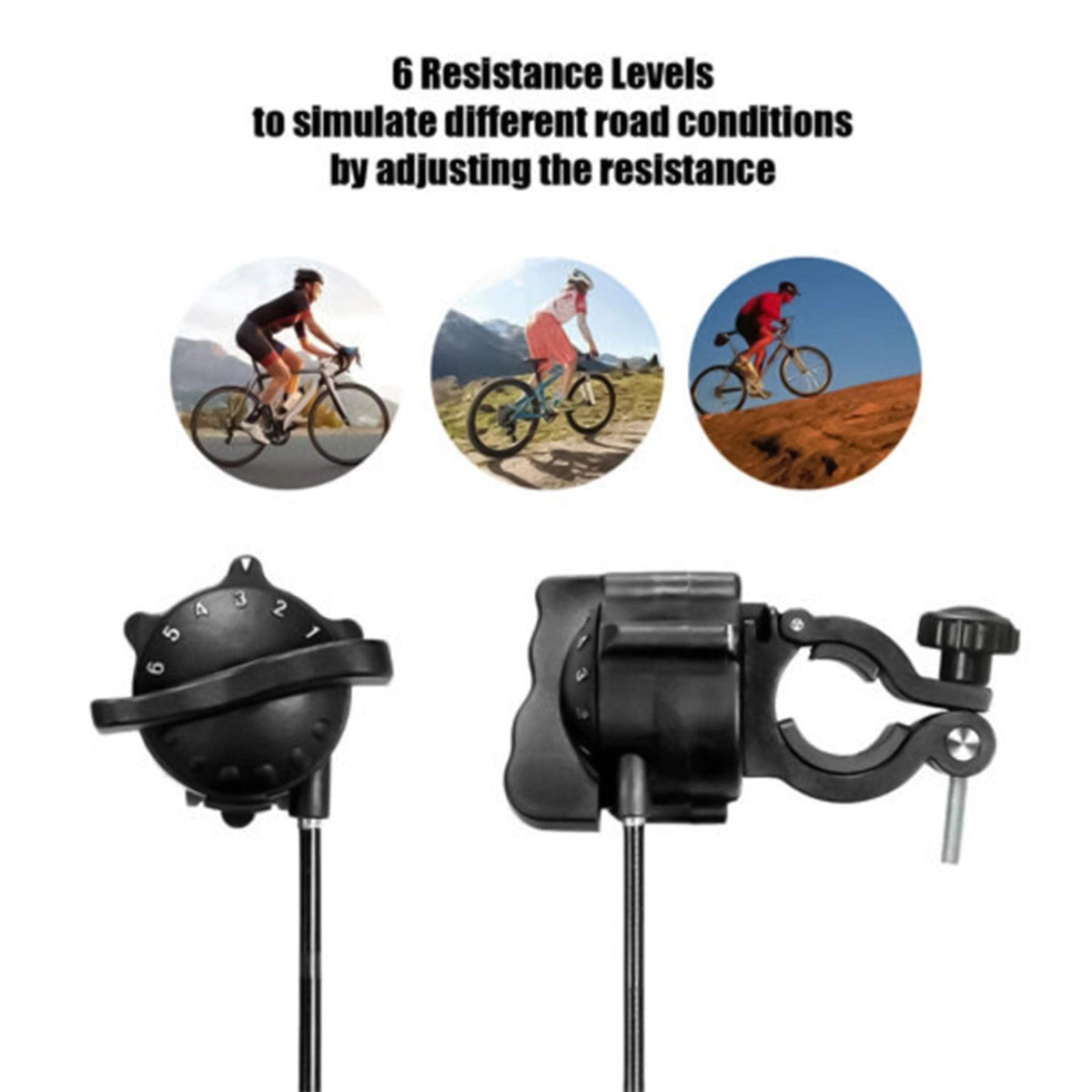 Indoor Bike Trainer Stand UK - Indoor Exercise Bike Trainer Stand Portable Magnetic 6 Level Resistance Training Exercise & Fitness - Tophatter Daily Deals