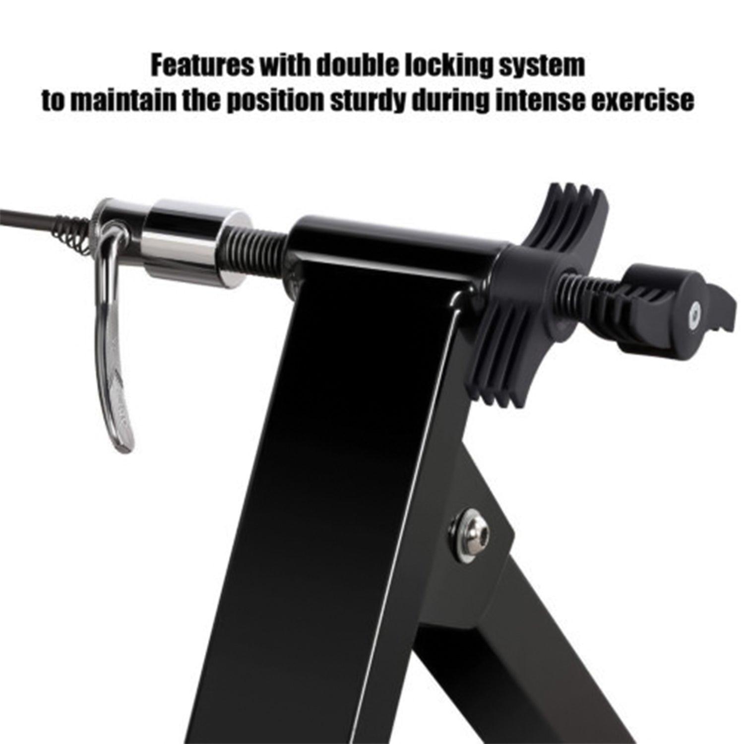 Indoor Bike Trainer Stand UK - Indoor Exercise Bike Trainer Stand Portable Magnetic 6 Level Resistance Training Exercise & Fitness - Tophatter Daily Deals