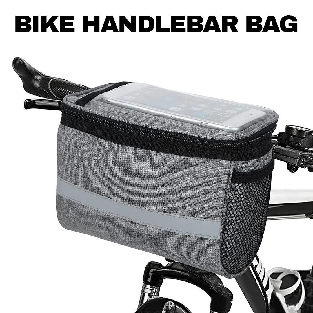 Handlebar Bags for Bikes - Outdoor Bike Handlebar Bag Bicycle Front Waterproof Basket Cycling Organiser UK Cycling - Tophatter Daily Deals
