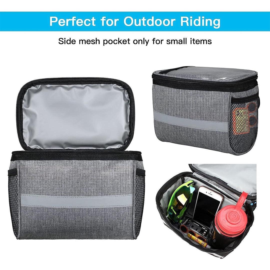 Handlebar Bags for Bikes - Outdoor Bike Handlebar Bag Bicycle Front Waterproof Basket Cycling Organiser UK Cycling - Tophatter Daily Deals