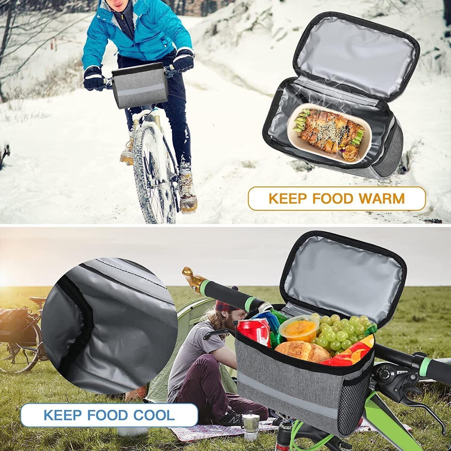 Handlebar Bags for Bikes - Outdoor Bike Handlebar Bag Bicycle Front Waterproof Basket Cycling Organiser UK Cycling - Tophatter Daily Deals