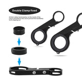 Bike Handlebar Extender - 2PCS Clamp Brackets and 1PC Hex Wrench, Aluminum Universal Bicycle Handlebar Extension for Bicycle Light, Speedometer Cycling - Tophatter Daily Deals