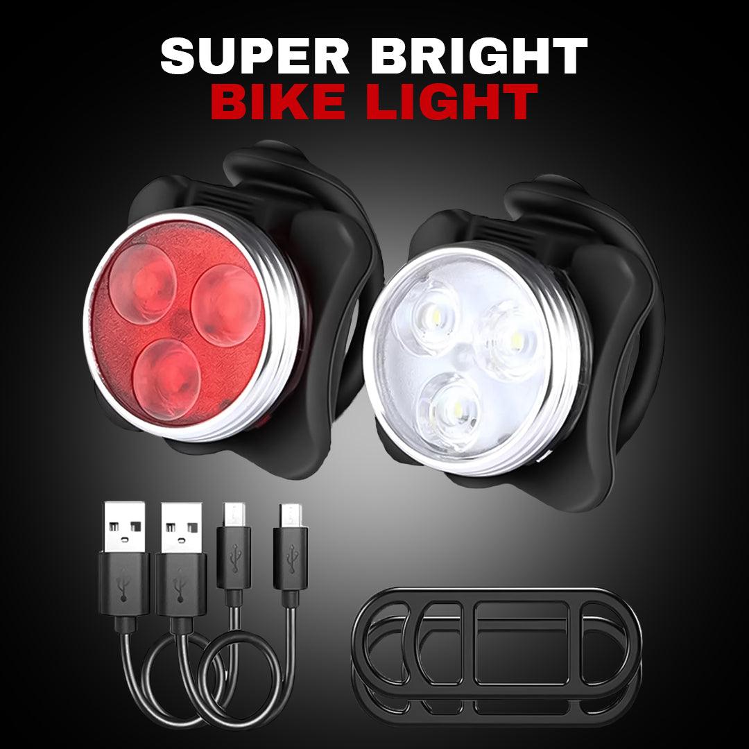 Best Lights for a Bicycle - Bike Light Set, Super Bright USB Rechargeable Bicycle Lights,Waterproof Mountain Cycling - Tophatter Daily Deals