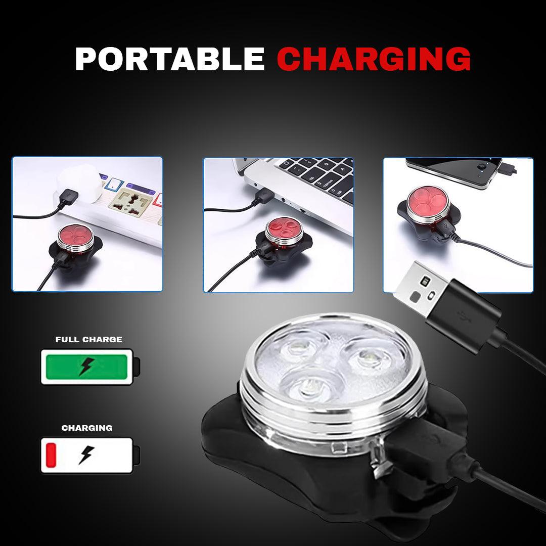 Best Lights for a Bicycle - Bike Light Set, Super Bright USB Rechargeable Bicycle Lights,Waterproof Mountain Cycling - Tophatter Daily Deals