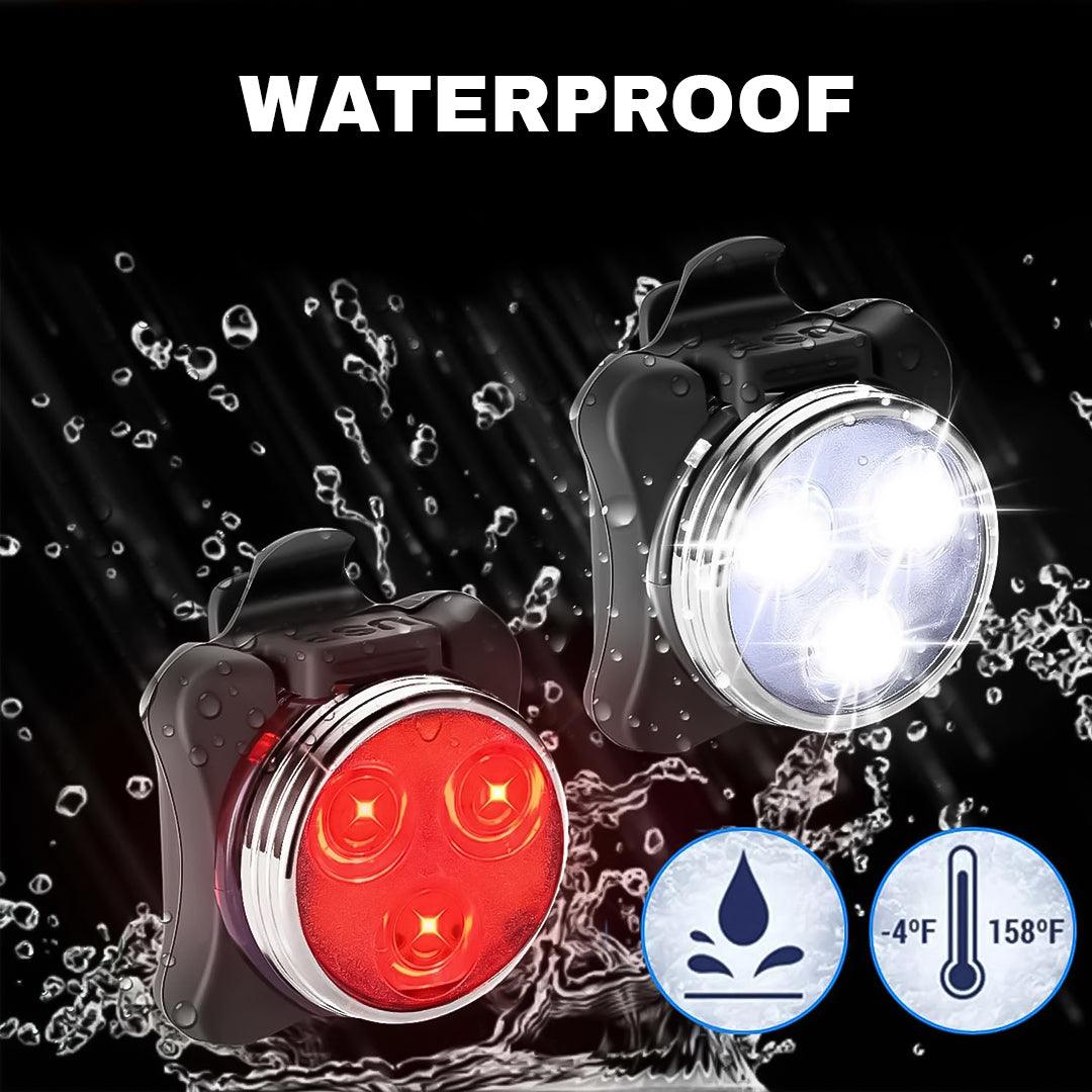 Best Lights for a Bicycle - Bike Light Set, Super Bright USB Rechargeable Bicycle Lights,Waterproof Mountain Cycling - Tophatter Daily Deals
