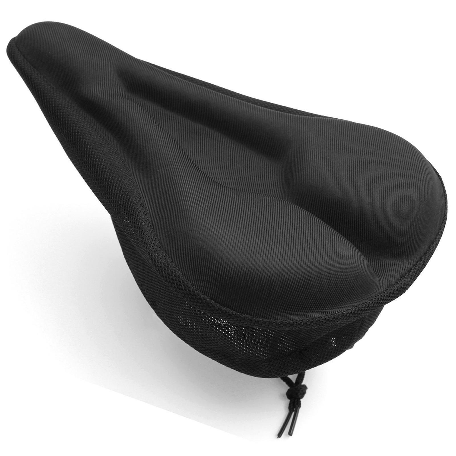 Most Comfortable Bike Saddle - Bike Seat Cover Cushion Padded Bicycle Gel Saddle Extra Comfort Spin Exercise Cycling - Tophatter Daily Deals